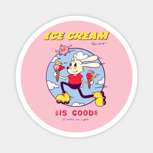 roller skates Ice Cream Magnet